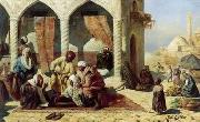 Arab or Arabic people and life. Orientalism oil paintings 135